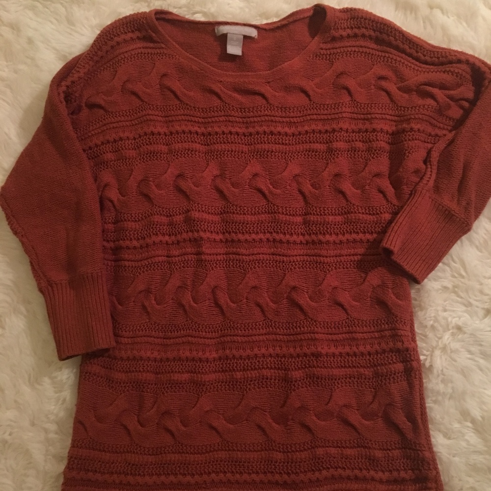 Banana Republic Cable Knit Tunic Sweater